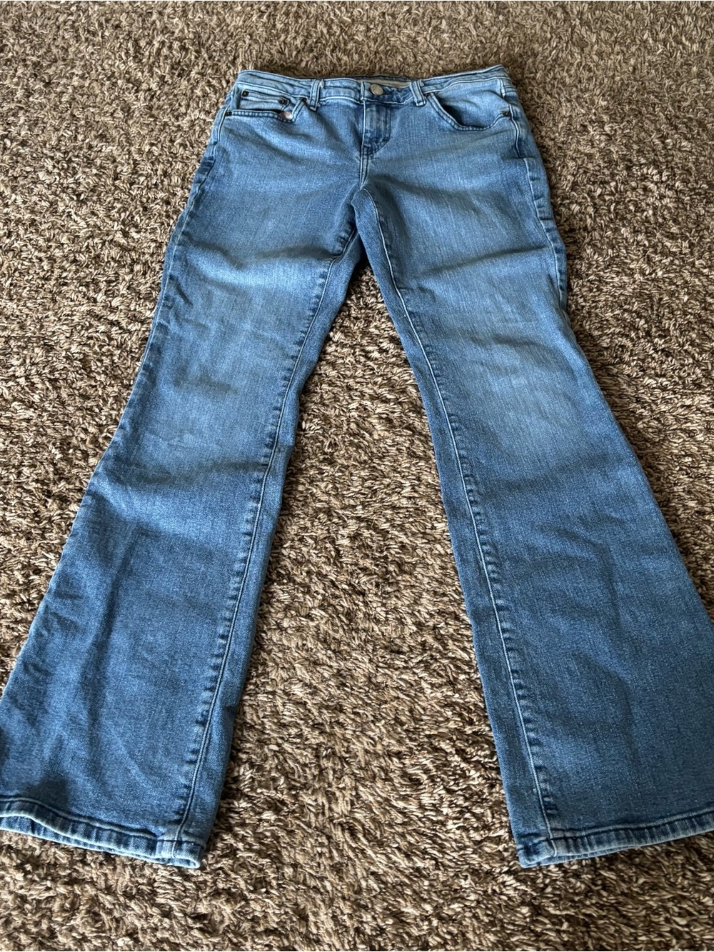 Vintage American Eagle Outfitters Light Wash Low Rise Straight Leg Jeans